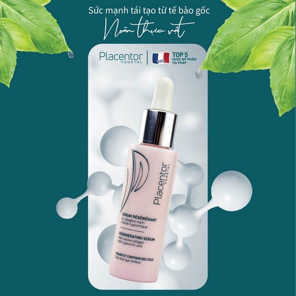 Tính chất tại tạo da Placentor Vegetal Regenerating Serum